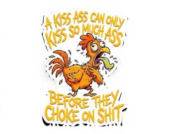 Kiss A  Adult Sticker
