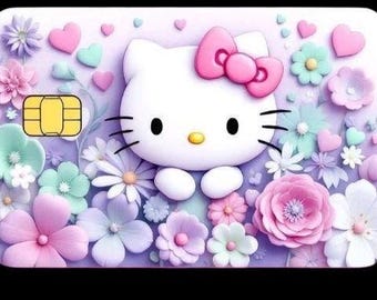 Hello Kitty Credit Card Skin Holographic
