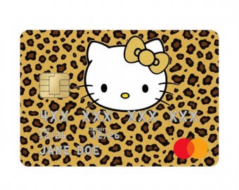 Hello Kitty Leopard Credit Card Skin