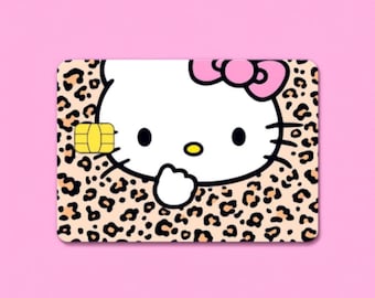 Hello Kitty Pink Leopard Credit Card Skin