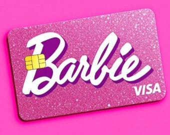 Barbie Holographic Credit Card Skin