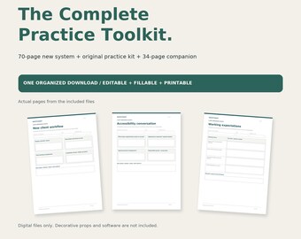 Complete Practice Documentation & Client Intake Toolkit: Fillable SOAP, DAP, BIRP and Forms