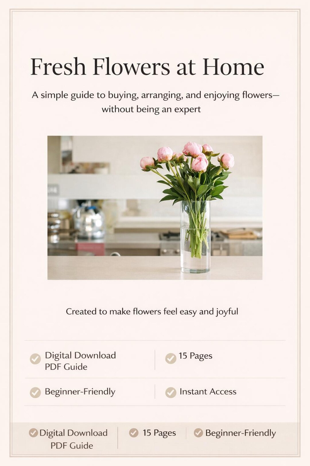 Simple Flower Arranging Guide for Beginners - Etsy
