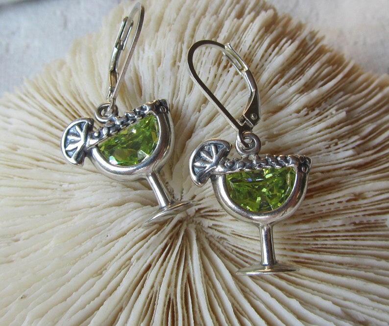 Cinco De Mayo Margarita Earrings With Cubic Zirconia on Etsy India