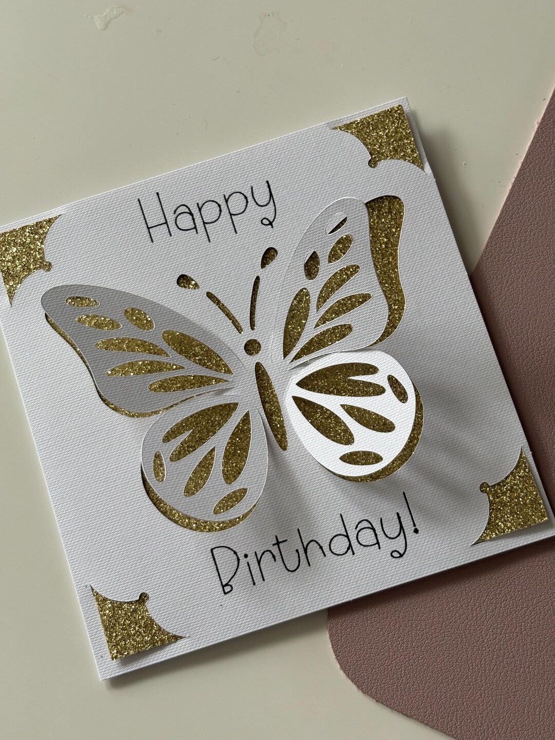 Birthday Butterfly Card - Etsy