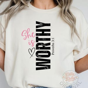 Proverbs 31 Woman Scripture Quote PNG Feminine Faith Shirt Design, Christian Mother Gift Sublimation DTF Digital Download