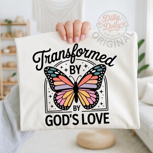 Farfalla trasformata PNG cristiana / Grafica di fede (download tramite sublimazione)