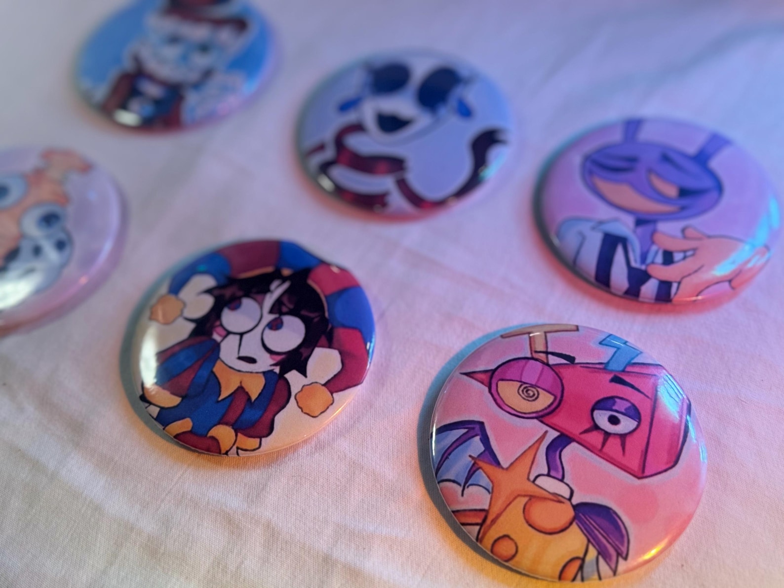 Gangle Button The Digital Circus Button Pins, Pomni, Jax, Zooble, Caine, Gangle - Etsy