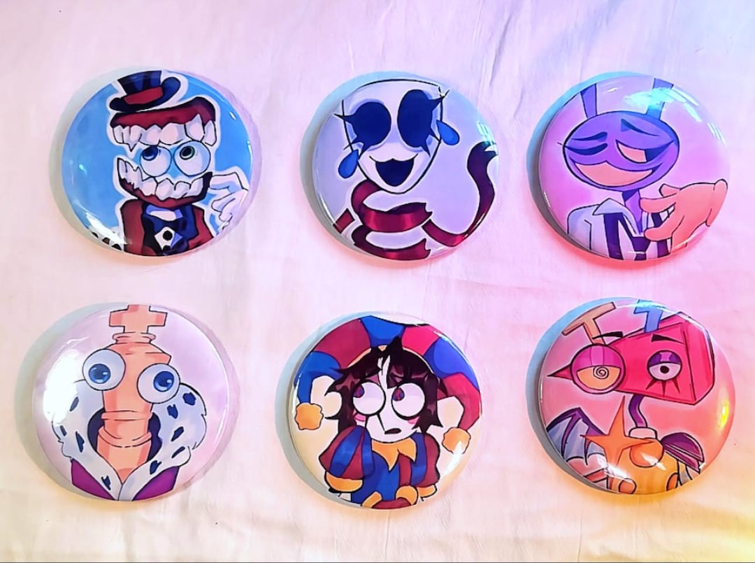 Gangle Button The Digital Circus Button Pins, Pomni, Jax, Zooble, Caine, Gangle - Etsy