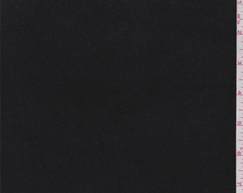 Black Stretch Corduroy, Fabric By The Yard