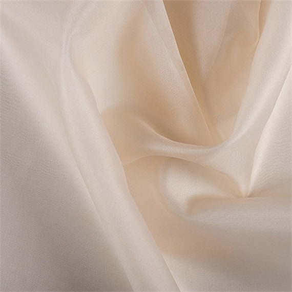 Cream Organza Fabric by the Etsy