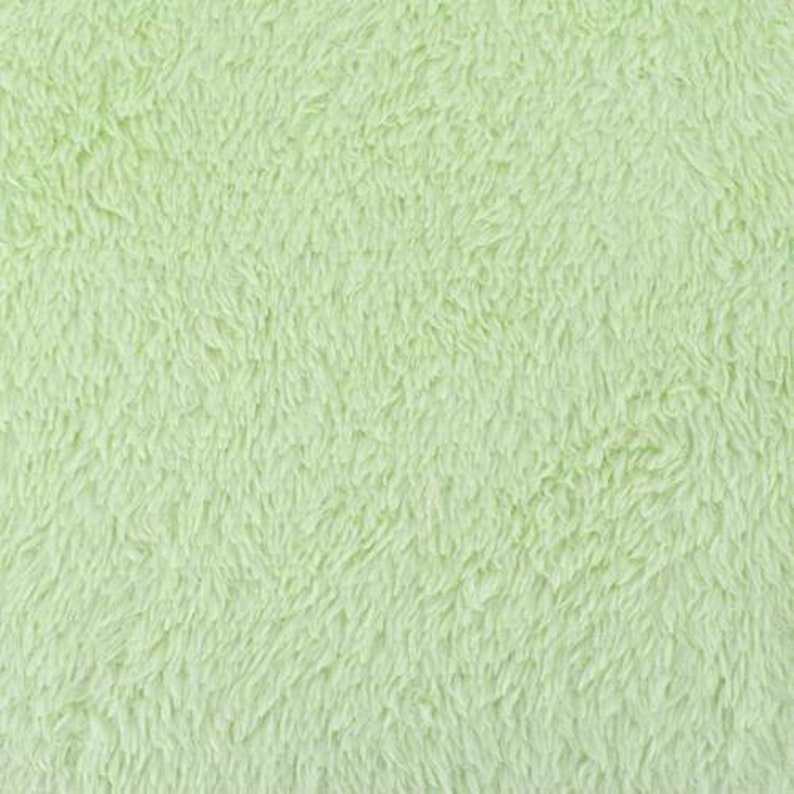 Whisper Green Double Sided Sherpa Fleece Knit Fabric By The Yard