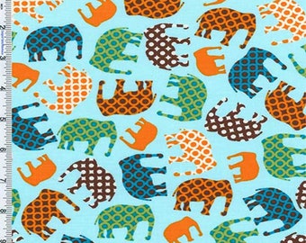 Sky Blue Cotton Print by Laurie Wisbrun for Robert Kaufman, Fabric By The Yard