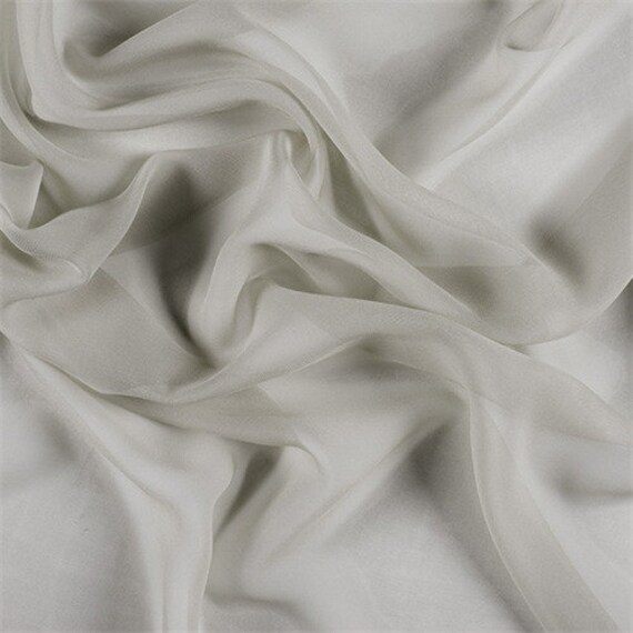 Light Taupe Wide Silk Chiffon Fabric By The Yard | Etsy