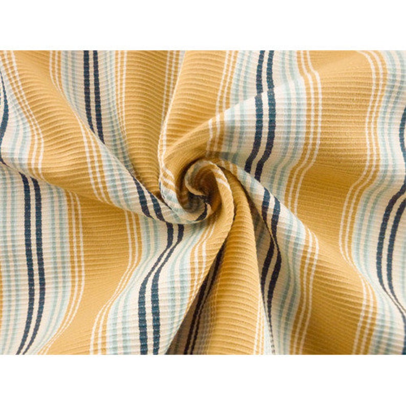 Yellow/multi Stripe Home Decorating Fabric Fabric by the Yard Etsy