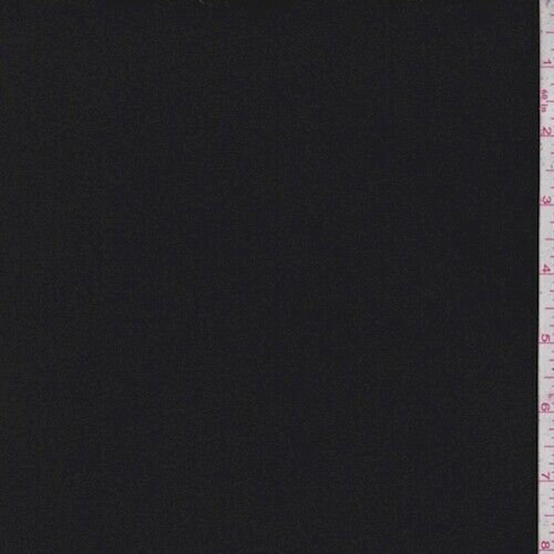 Black Nylon Jersey Knit Fabric By The Yard Etsy