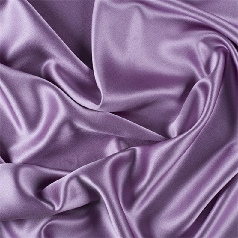 Lavender Silk Crepe Back Satin Fabric by the Yard Etsy