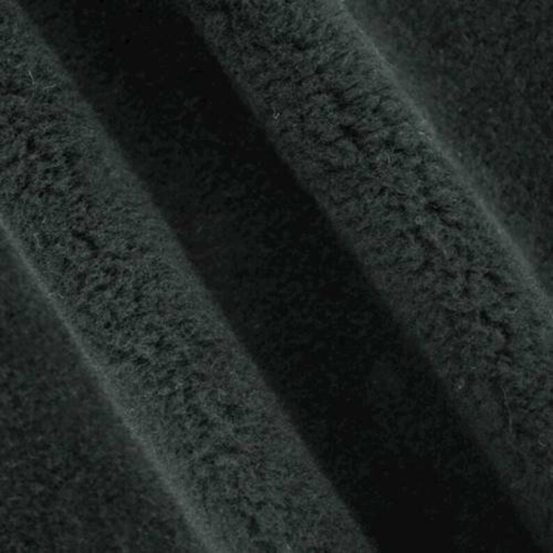 Bison BlackGray Bonded Sherpa Fleece Knit Fabric By The Yard