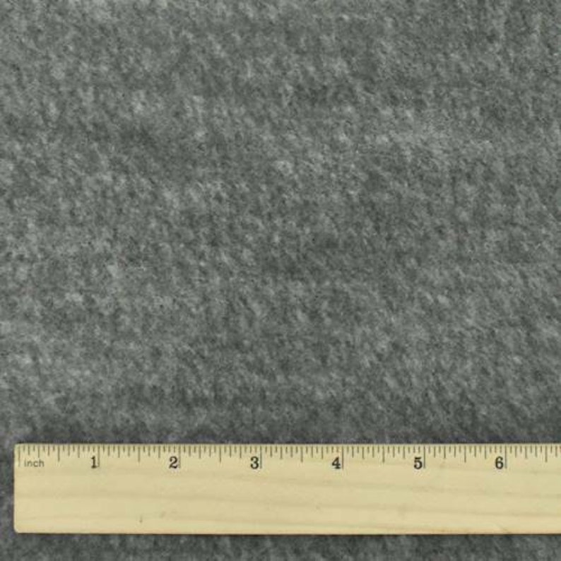 Fabric By The Yard Heather Gray Fleece Back Knit