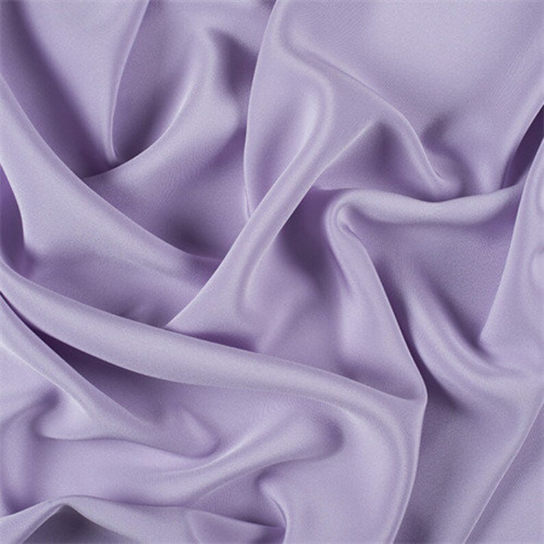Lilac 4 Ply Silk Crepe Fabric by the Yard Etsy