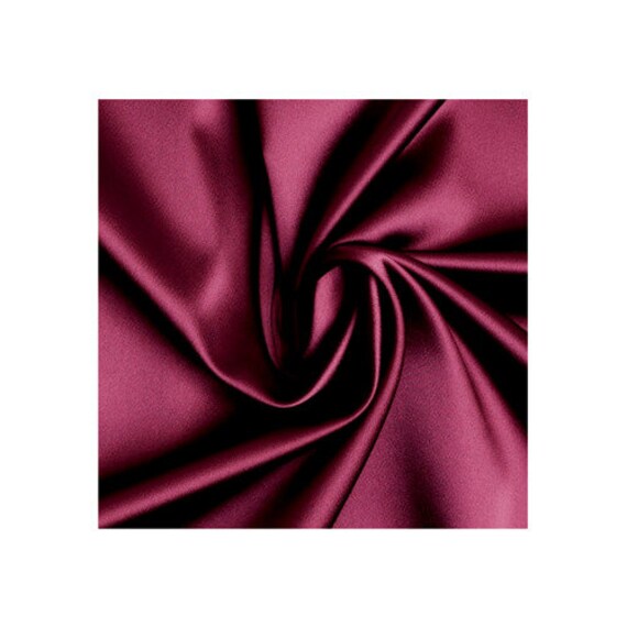 SMALL SNAP-ON SATIN FABRIC SHADE BURGUNDY COLOR w/ KNITTED GOLDEN THREAD DESIGN 