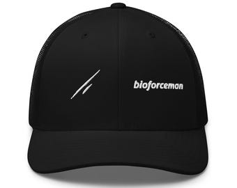 Gorra negra ajustable Bioforceman - Parte trasera de malla transpirable