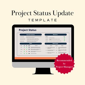 Projektstatusbericht-Vorlage (PPT) PM-Dashboard Wöchentliches Executive Project Program Management Digitaler Download KPI-Meilenstein-Update-Folien