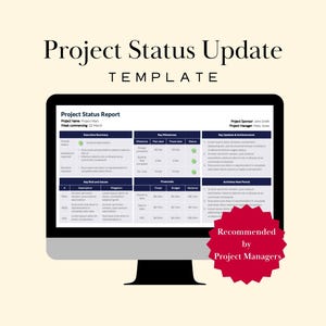 Project Status Report Template PPTX PM Dashboard Weekly Executive Update Slides