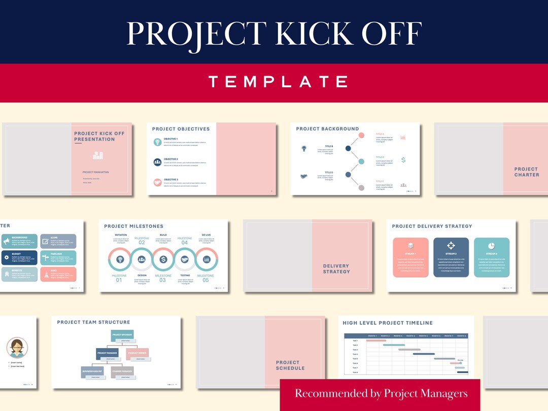 Project Management Powerpoint Template | Project Kickoff Deck ...