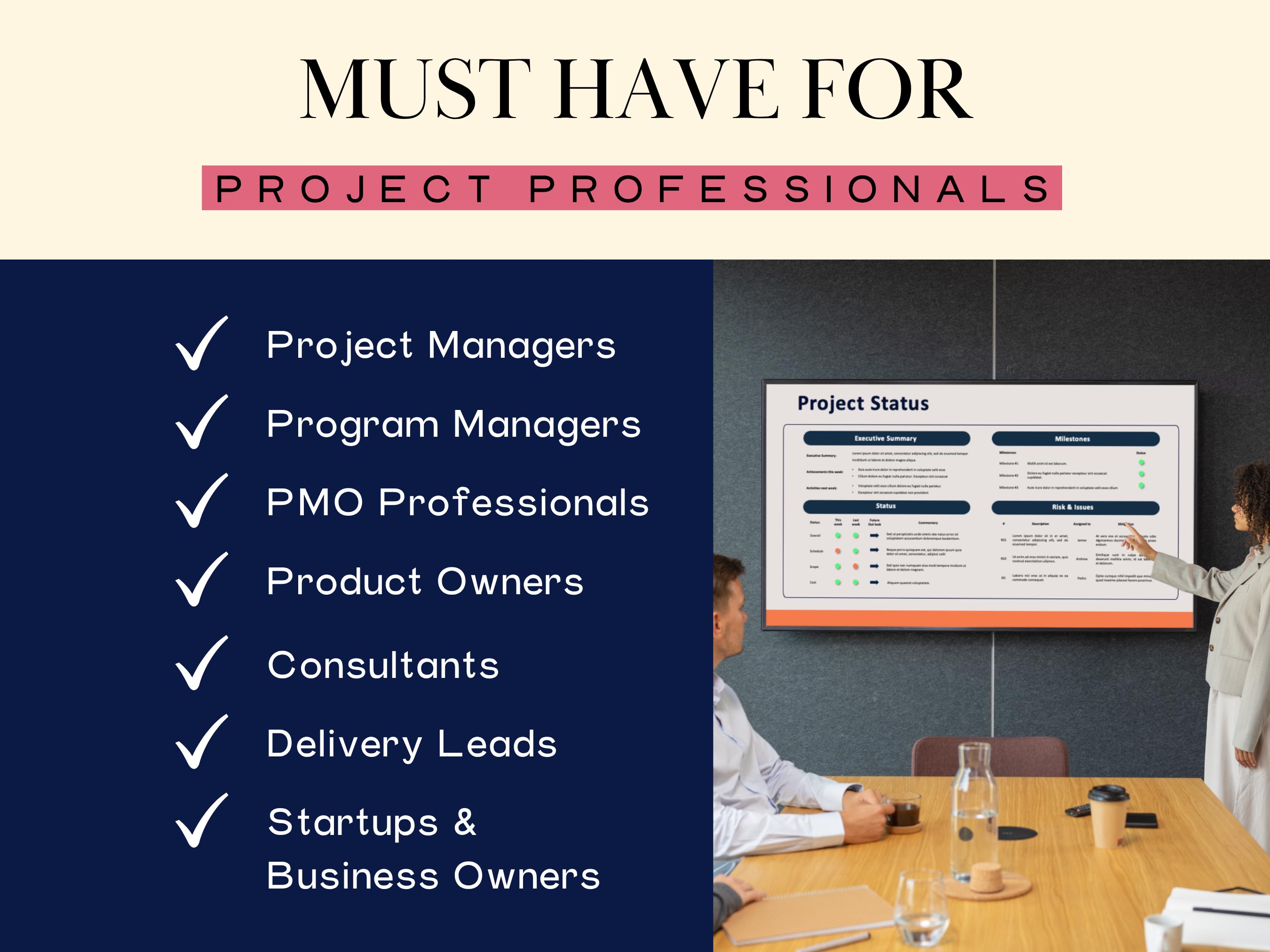 Project Status Report Template PPT PM Dashboard Weekly Executive ...