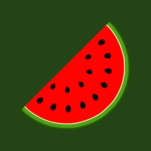 Watermelon Slice Pattern One-piece Swimsuit | Summer Fruit Print image 2