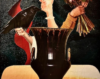 Mischtechnik-Collage