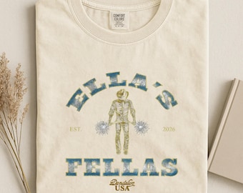 Ellas Fellas Club Shirt, Vintage Country Concert Tee, Western Rodeo Music Fan Shirt, Country Music Lover Gift, Cowboy Aesthetic Tee Gift