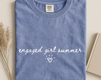 Engaged Girl Summer Shirt, Future Mrs Bride To Be Tee, Cute Engagement Gift, Fiancee Wedding Shirt, Comfort Colors Bride Shirt, Engaged Tee