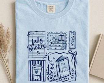 Comfort Colors® Just One More Chapter Shirt, Bookish Reader Tee, Book Lover Shirt, Literary Girl Tee, Reading Shirt Gift, Cozy Reader Shirt