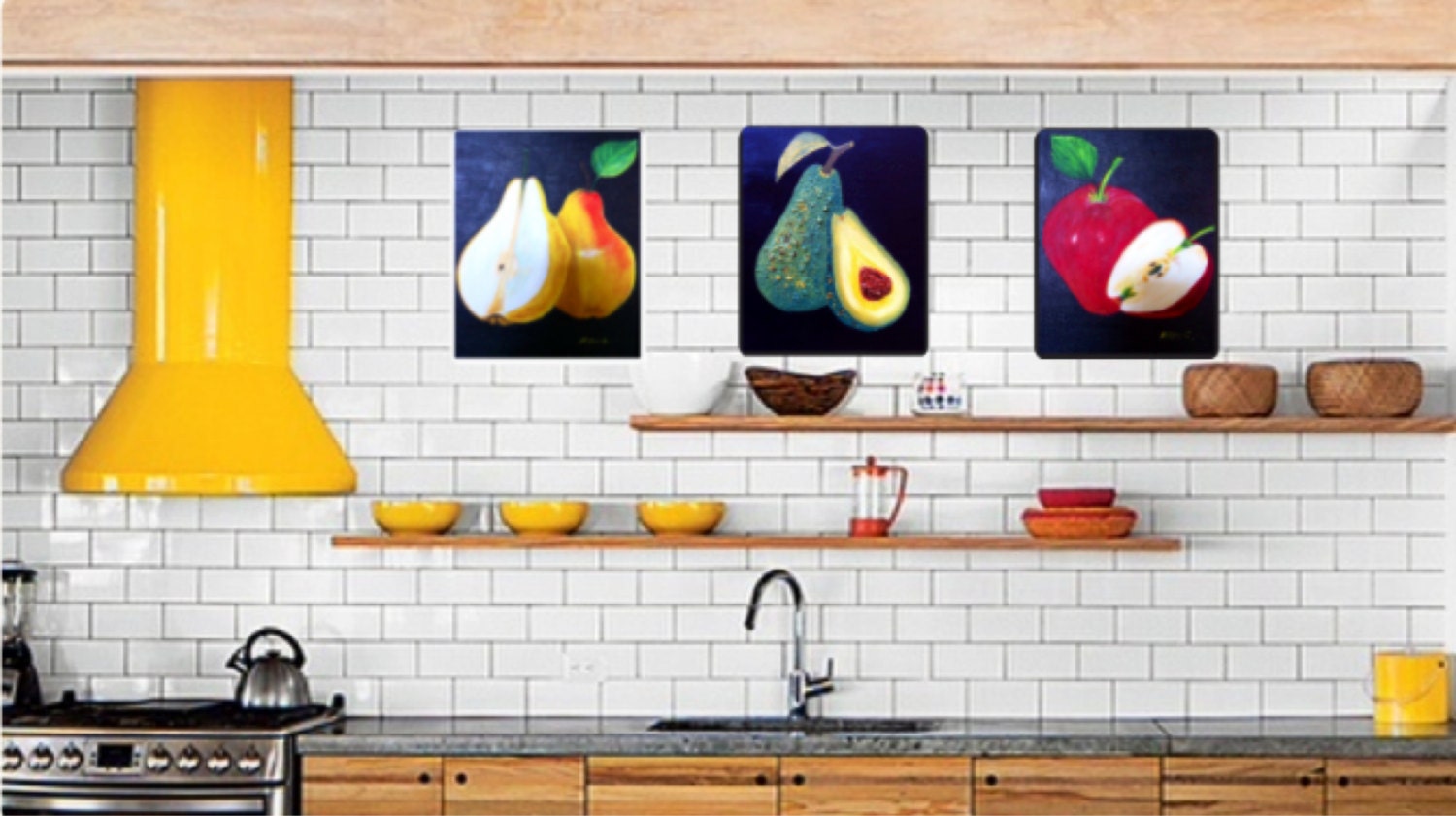 Kitchen Art-pear - Etsy