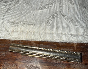 Vintage 1950s Gold-Tone Tie Bar – Classic Textured Men's Accessory
