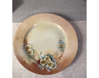 Antique Princess Louise Austria Hand Painted Floral Decorative Plate 12"
