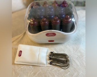 Vintage Vidal Sassoon Ion Hot Rollers 20 Piece Set (Model VS-334)Tested&Working