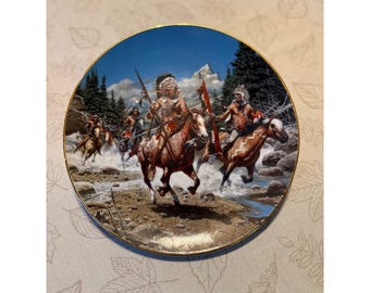Hamilton Collection Warriors of Savage Splendor Frank McCarthy Plate 1565A 1993