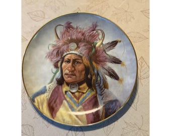 Gregory Perillo Dignity of the Nez Perce Collector Plate 1991 Artaffects 3477A