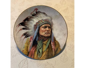 Artaffects Pride of the Cheyenne Gregory Perillo Collector Plate 23K Gold Rim