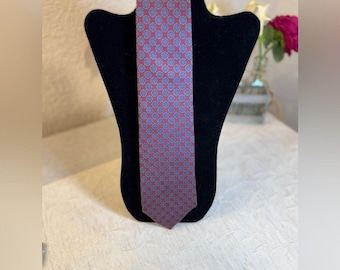 Ferrell Reed for Paul Richards Vintage 100% Silk Geometric Medallion Tie Italy