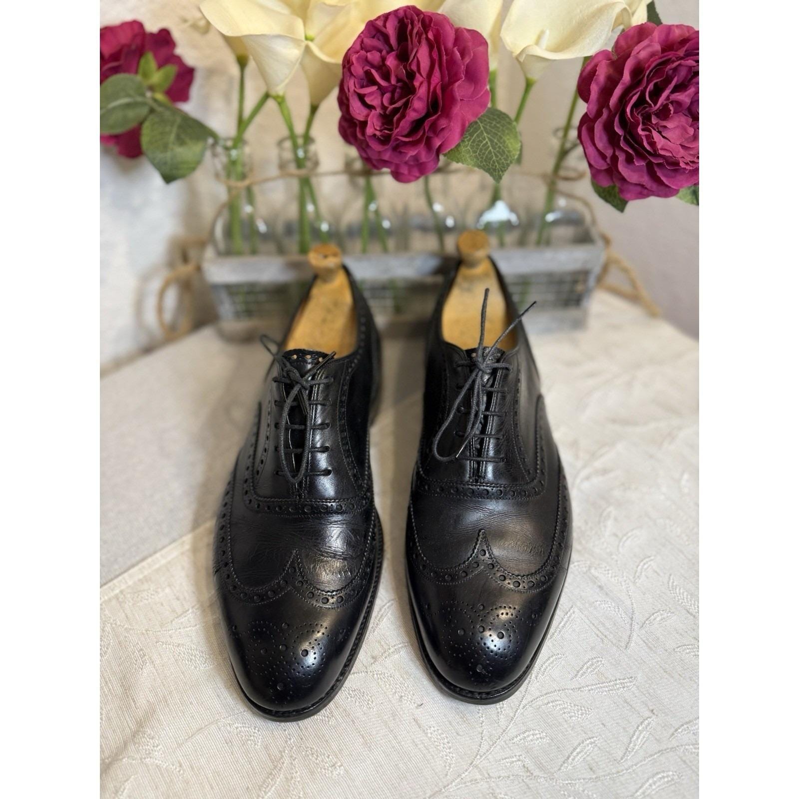 Alan Mcafee vintage (60s) brown leather oxford Vintage 1960 main image 4
