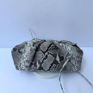 Cloud bag in Glossy Natural Exotic Python