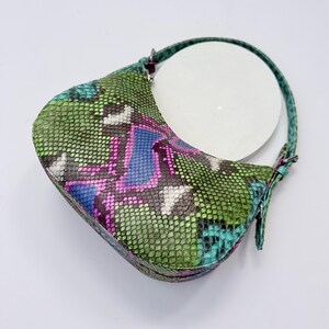 Borsa a tracolla Moon in pitone esotico multicolore
