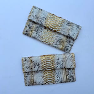 Genuine Python Folded Clutch