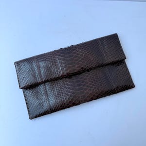 Genuine Python Folded Clutch