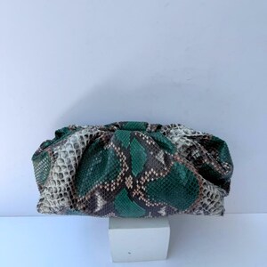 高級クラッチバッグ エキゾチックレザー ハンドメイド
