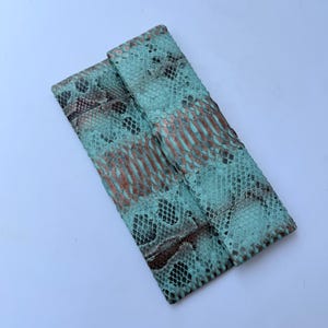 Genuine Python Folded Clutch